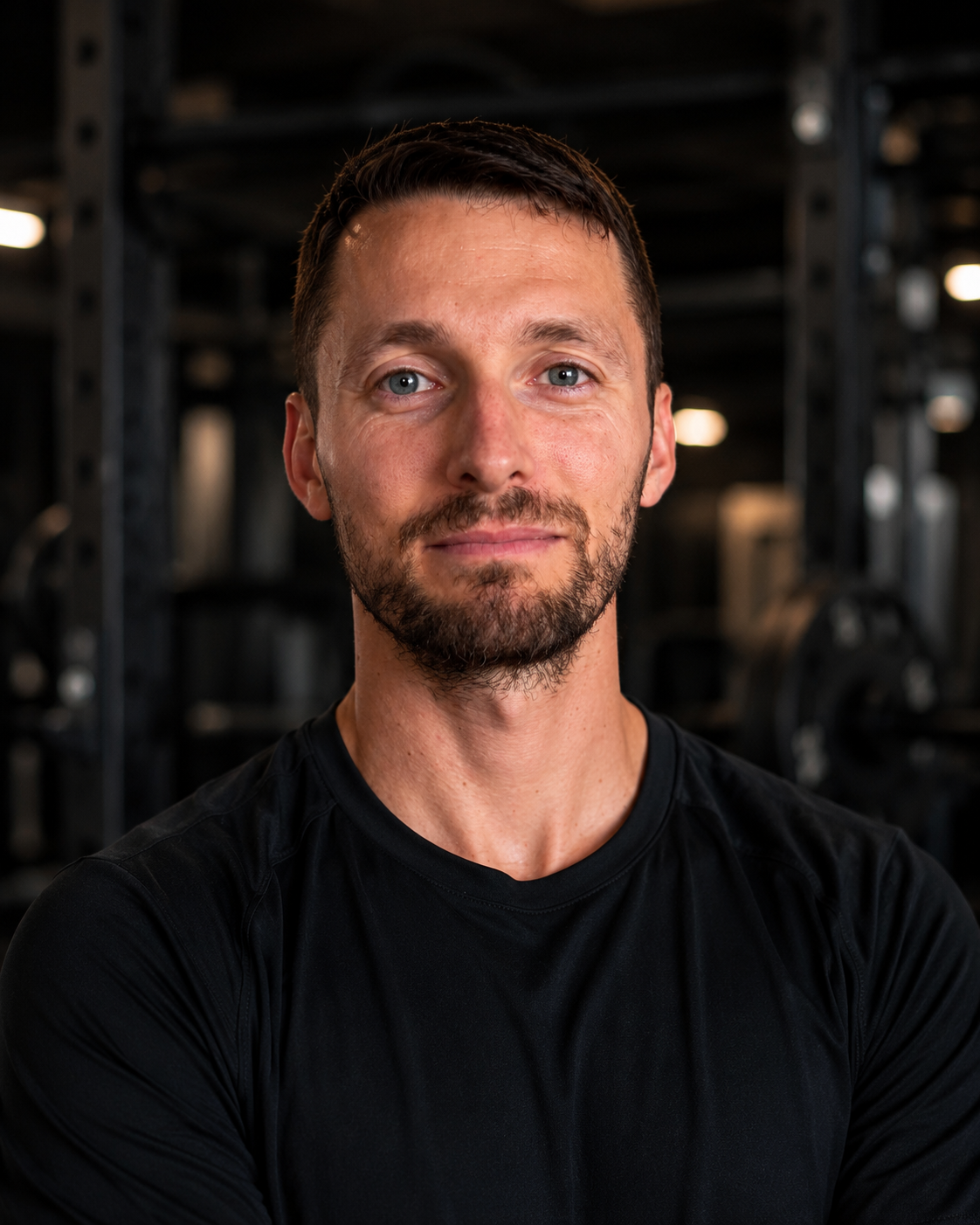 Thomas Clotteau, coach sportif privé, portrait en salle de sport